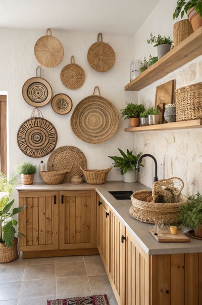 boho decor, kitchen decor, home decor, small kitchen decoration, woodykiss