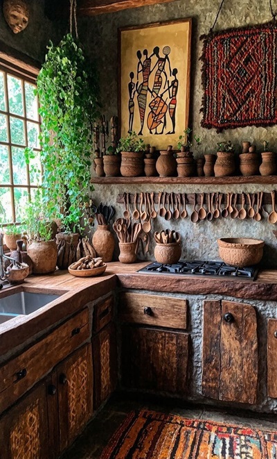 Decorate with Greenery, home decor. kitchen decor