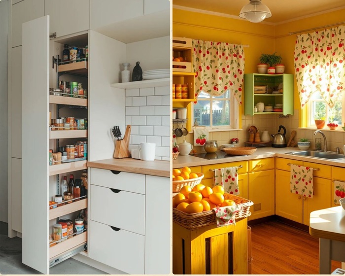 7. Maximize Corners and Vertical Space, WOODYKISS, HOMEDECOR small kitchen decor