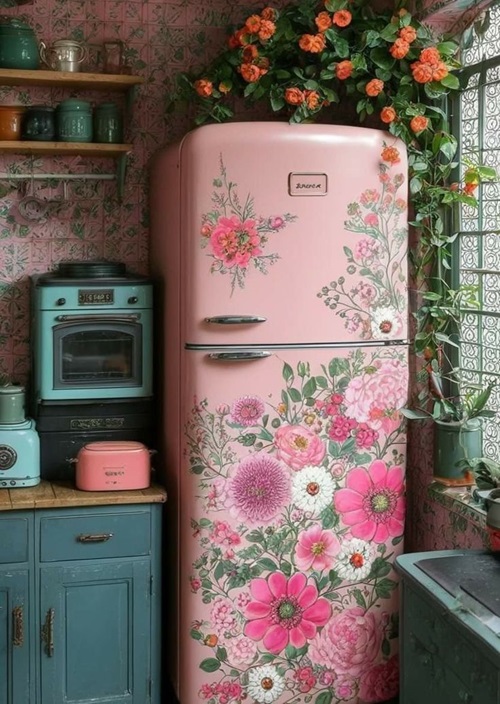 fridge gallery, home decor, kitchen decor, woodykiss