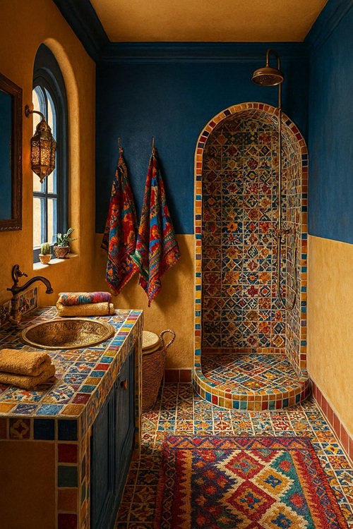 Moroccan Decor- BATHROOM DECOR