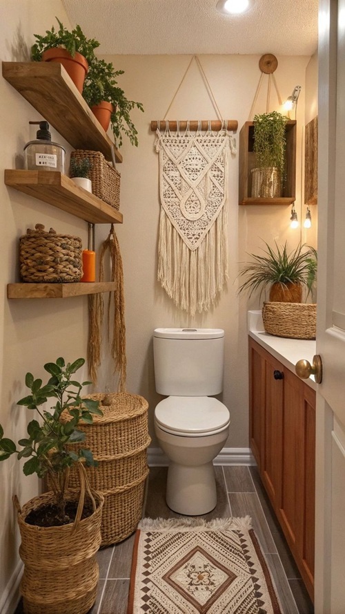 BATHROOM DECOR- Wooden Shelf