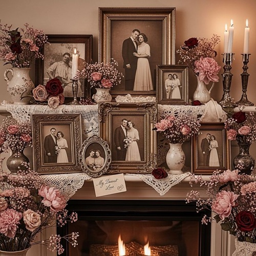 Vintage Old Photo Frame Valentine’s day