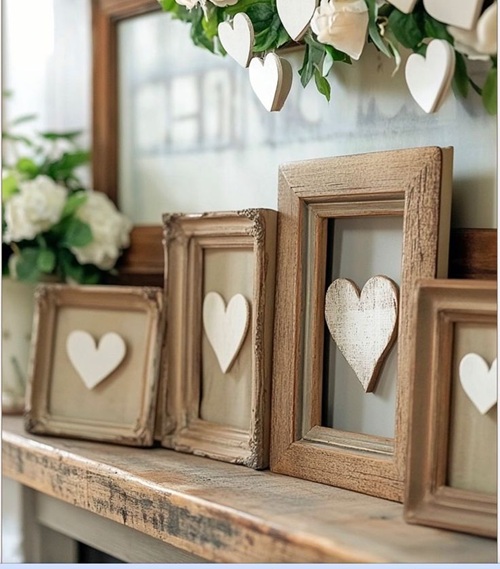 Weathered Wooden Frames Valentine’s day