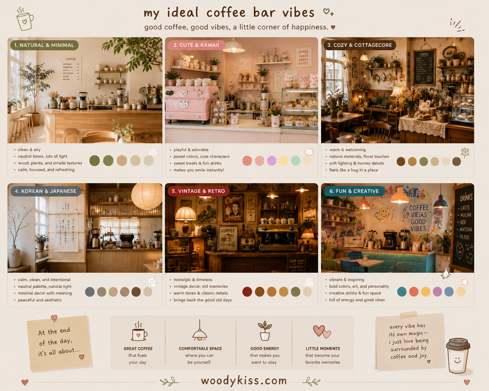 1- What kind of vibe do you love: home coffee bar