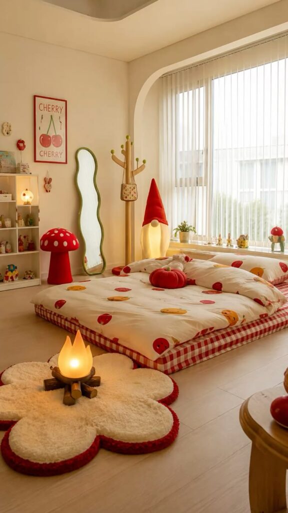 Sunny Cherry Retreat Bedroom