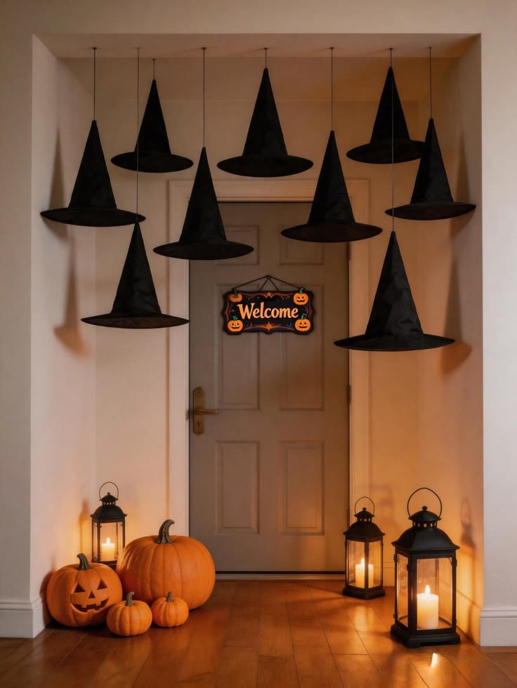 hanging WITCHES HATS