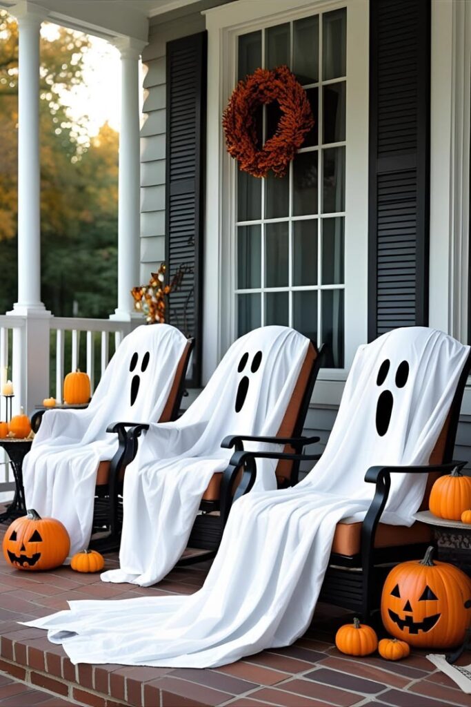 HALLOWEEN ghosts BLACNKET