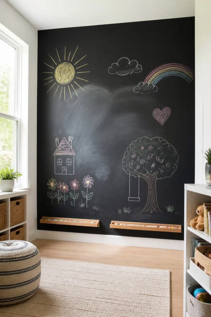 Magical Chalkboard Creativity Wall