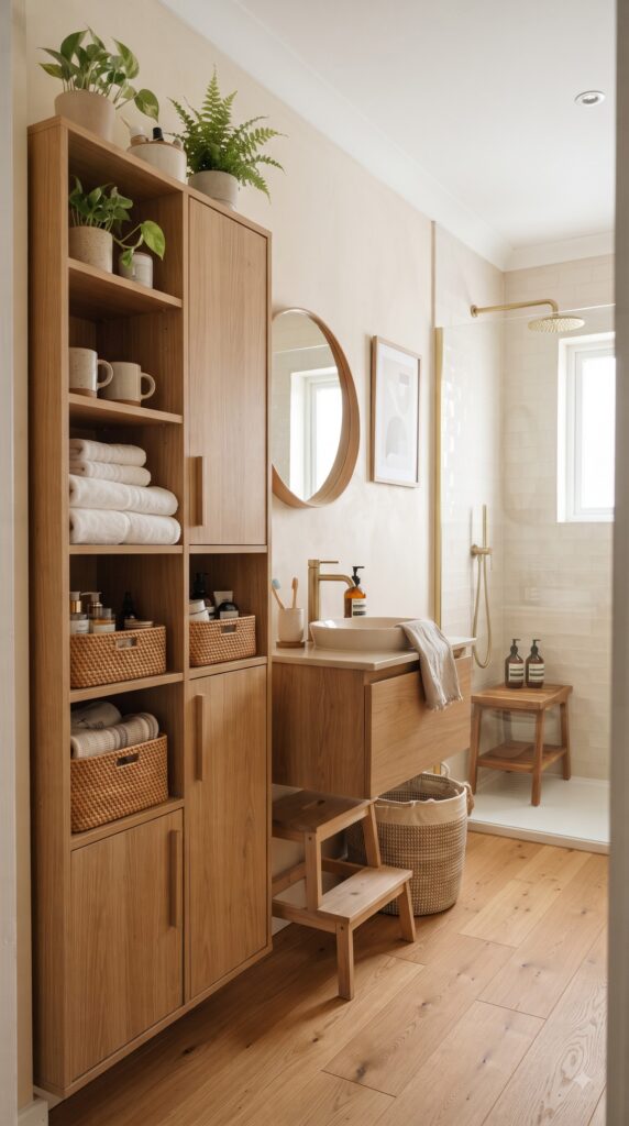Small Bathroom Secrets: go vertical